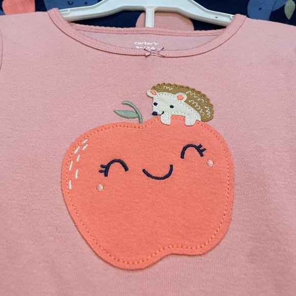 NWT, Carter’s 2-piece, girls, size 3T Cotton, footless pj’s - Picture 6 of 11